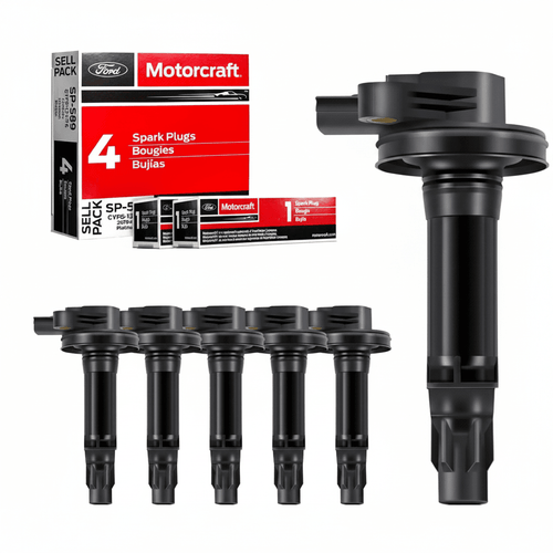 6-Pack Ignition Coils DG520 Spark Plugs SP520 Ford Edge Lincoln 3.7L - Hamxi