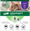 Advantage II Large Cat Flea Treatment Over 9 lbs 6-Month - Hamxi