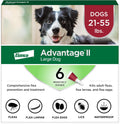 Advantage II Large Dog Flea Treatment 21-55 lbs 6-Month - Hamxi