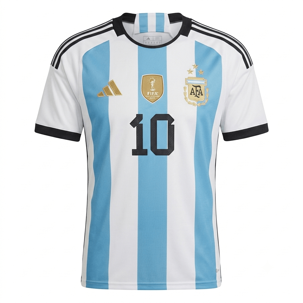 Argentina Home Jersey Messi 10 FIFA World Cup - Hamxi