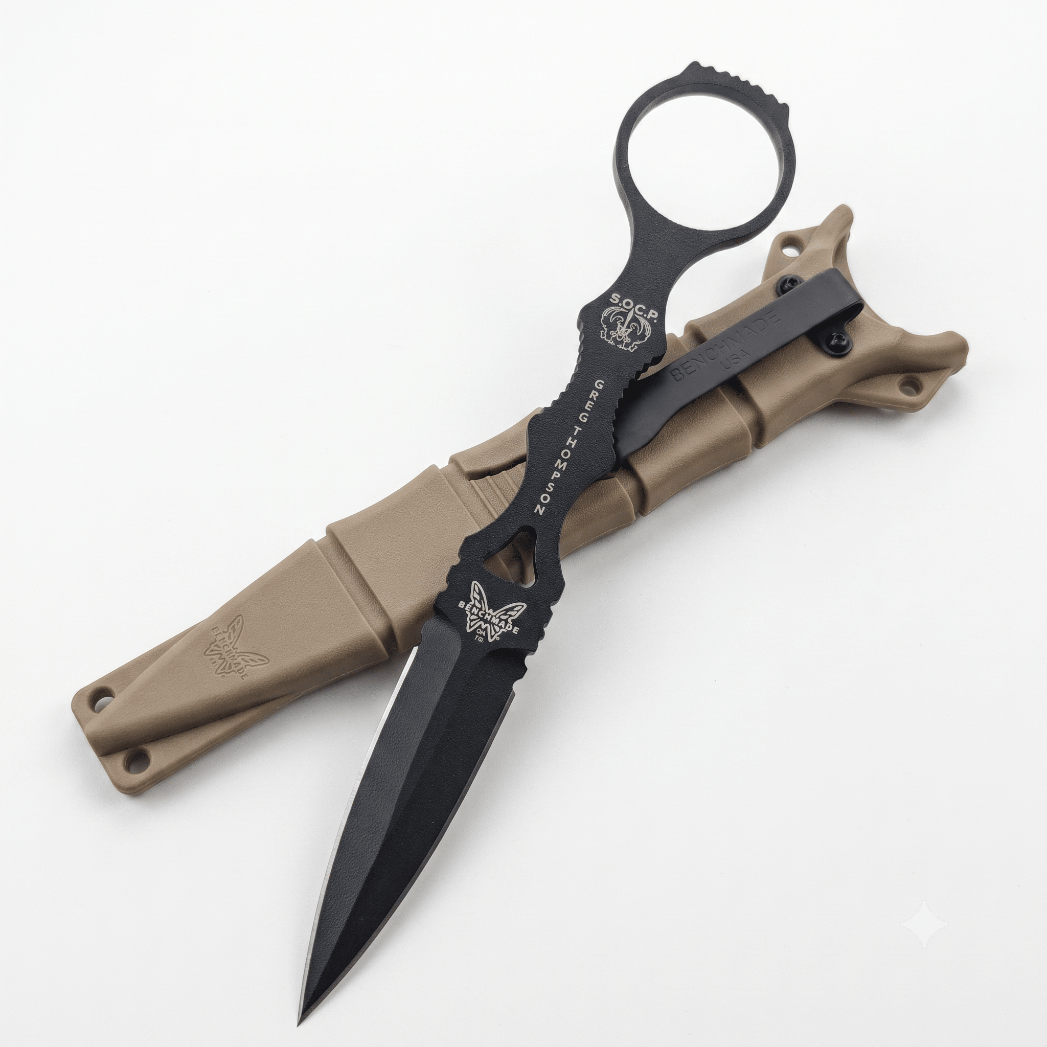 Benchmade 176BKSN SOCP Dagger Sand Sheath 440C - Hamxi