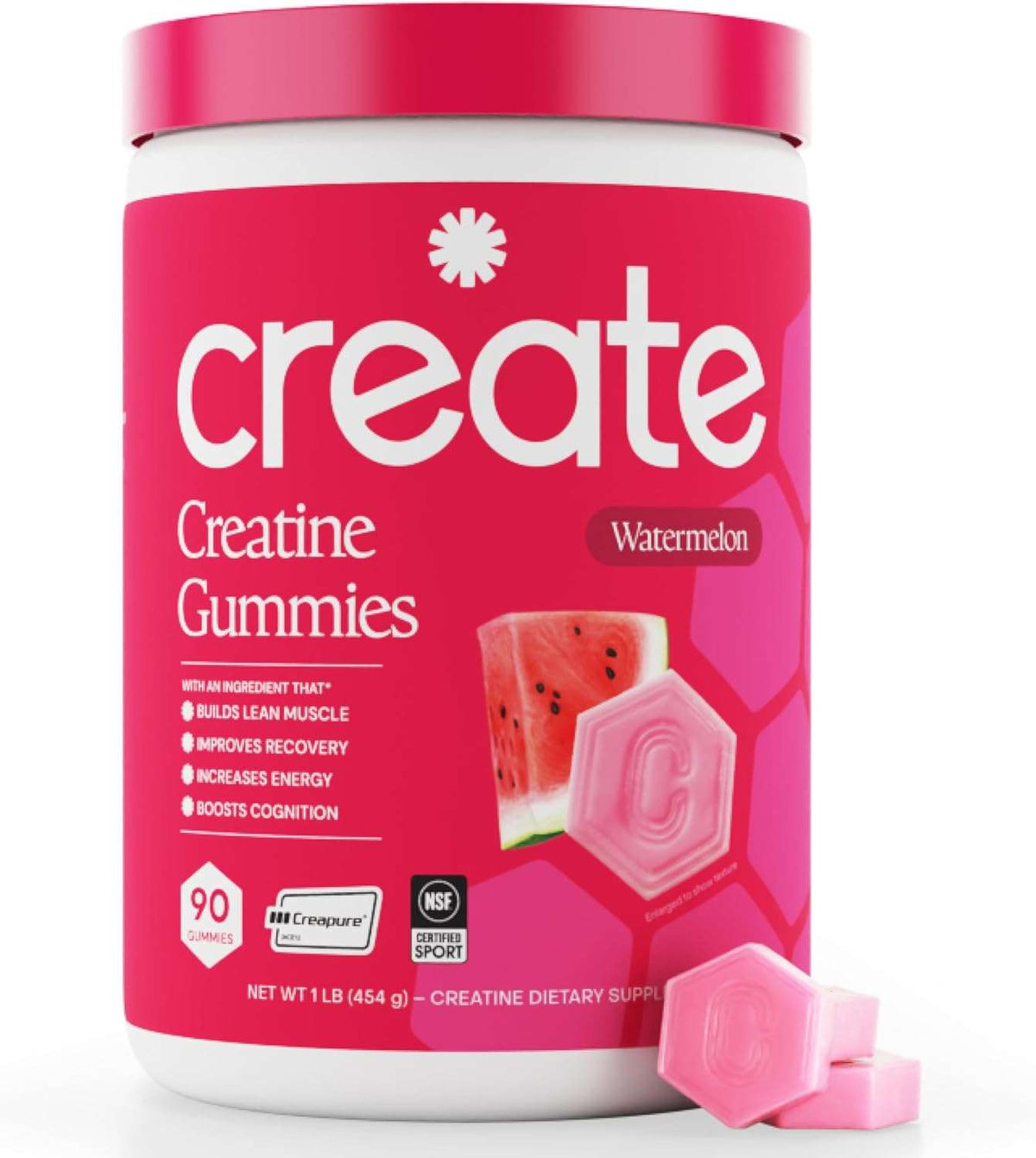 Create Creatine Monohydrate Gummies Men & Women 90 Count - Hamxi