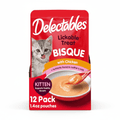 Delectables Bisque Kitten Lickable Wet Cat Treats | Tuna & Chicken | Pack of 12 - Hamxi