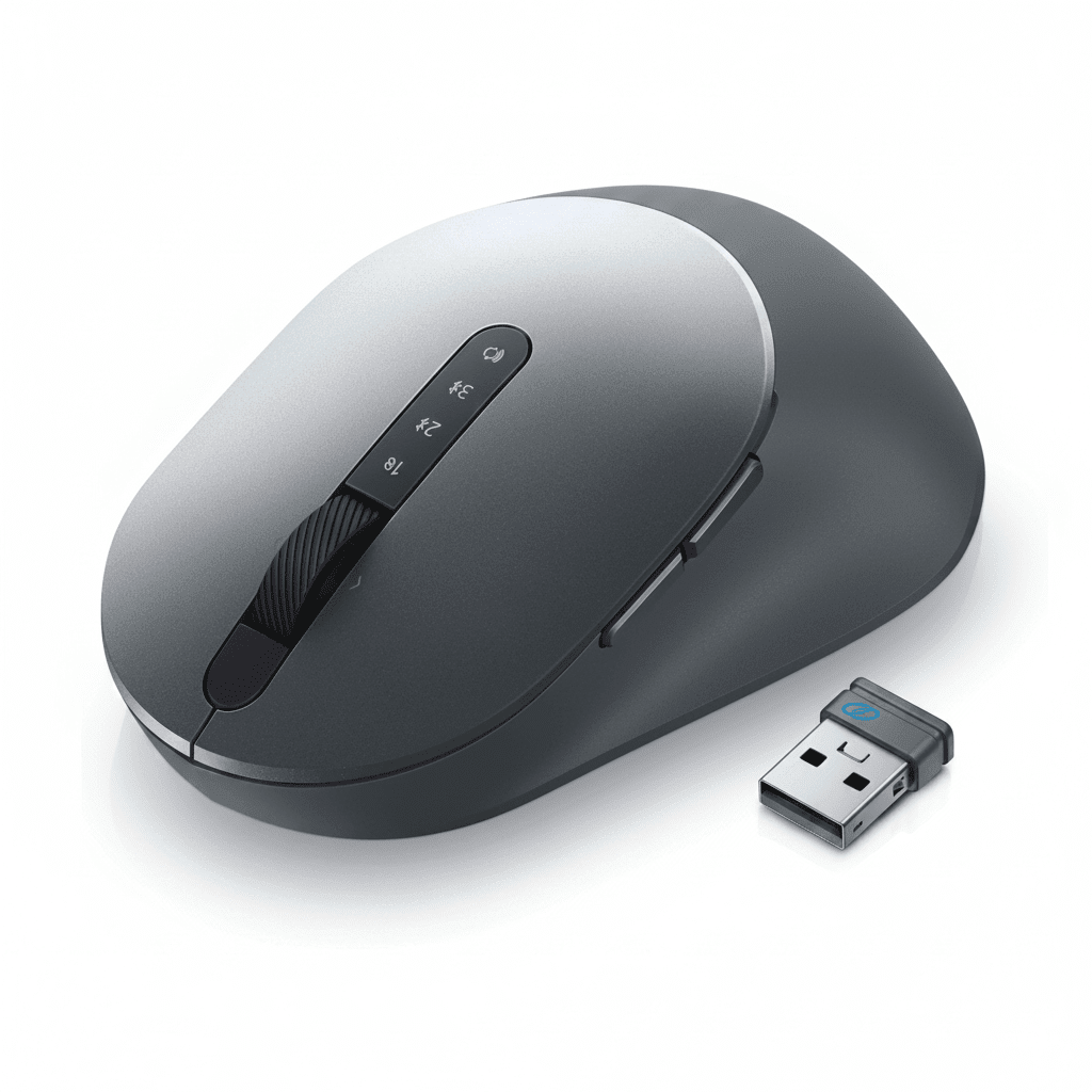 Dell MS5320W Wireless Bluetooth Multi-Device Mouse 3-Device Rechargeable - Hamxi