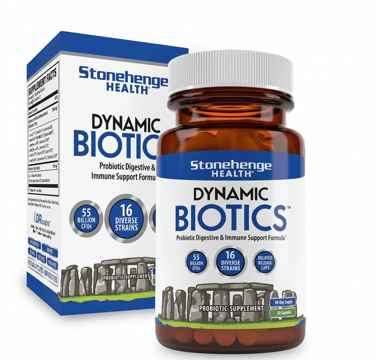 Dynamic BIOTICS Stonehenge Probiotic Immune Digestive Support - Hamxi