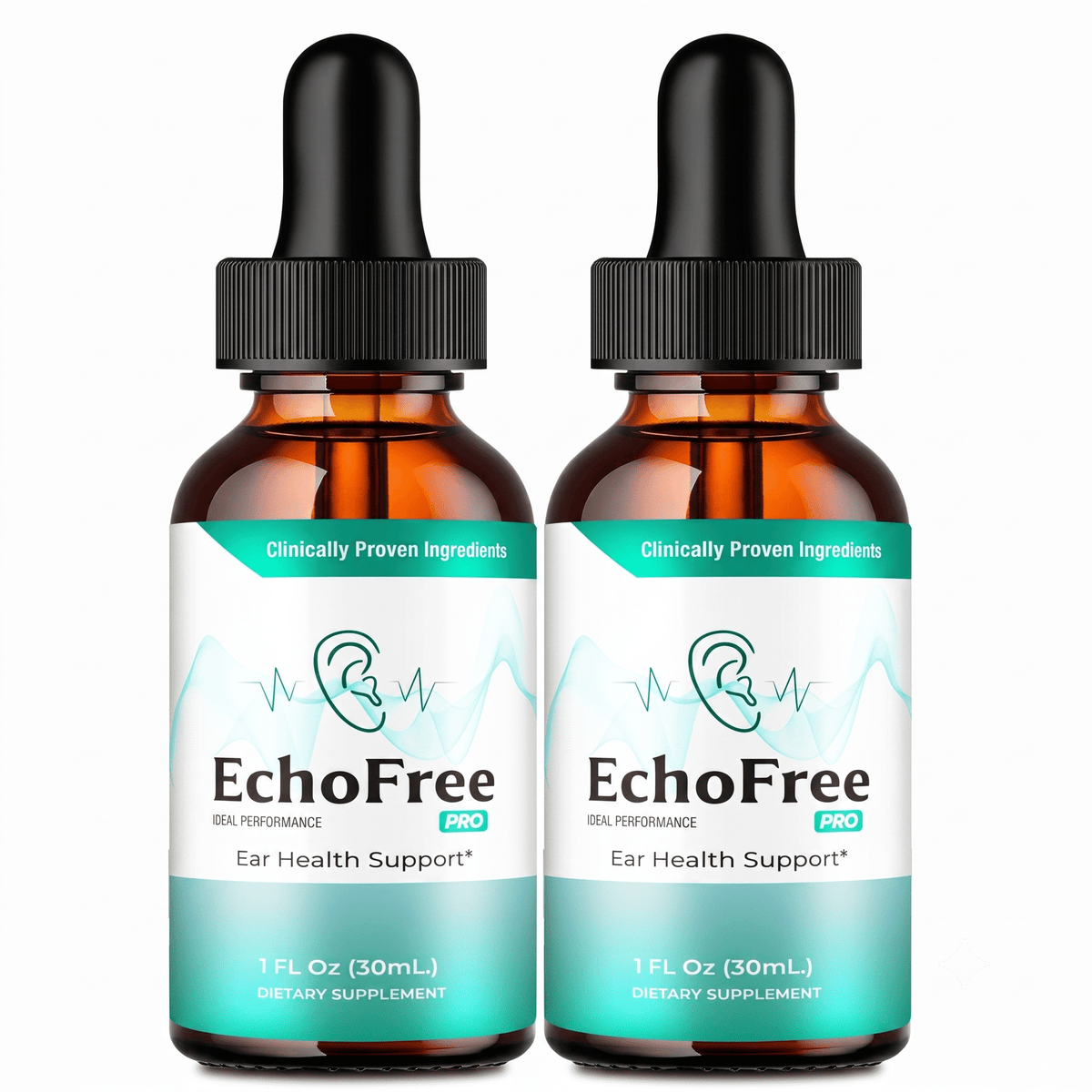 EchoFree Tinnitus Relief Drops 2oz (2 Pack) - Hamxi