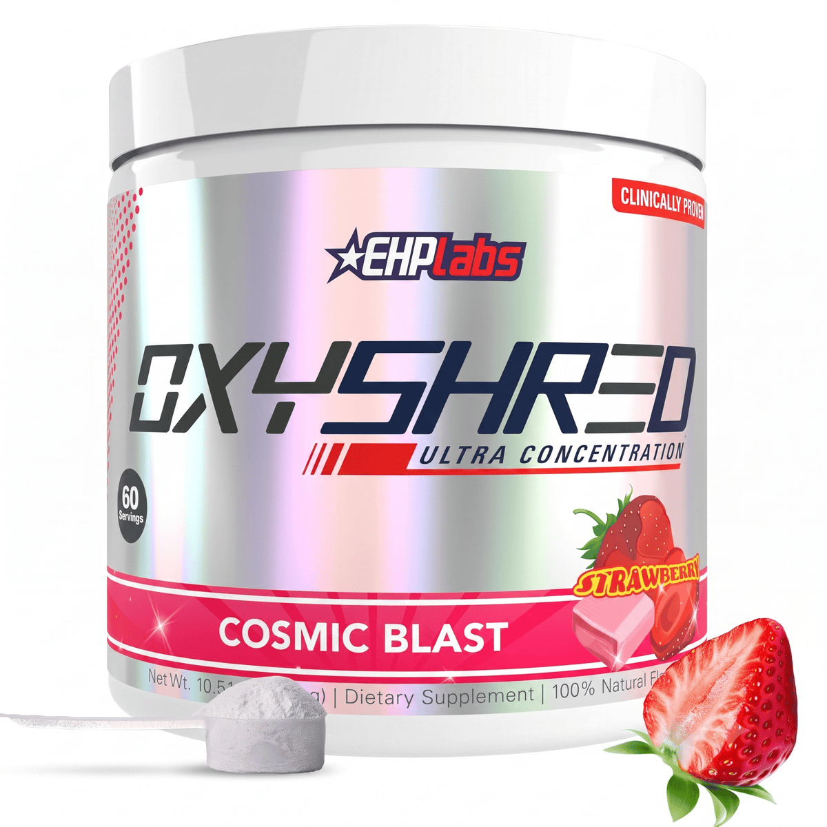 EHP Labs OxyShred Pre Workout Powder Cosmic Blast 60 Servings - Hamxi