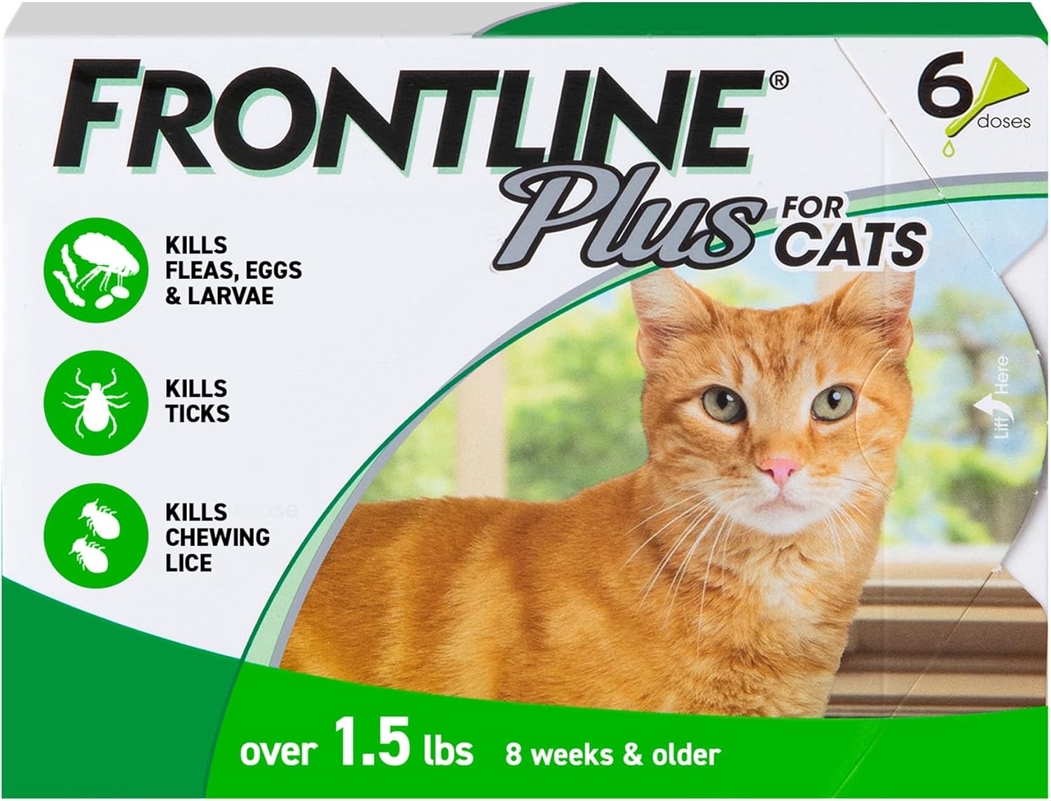 Frontline Plus Flea & Tick Treatment for Cats & Kittens 6 Doses - Hamxi