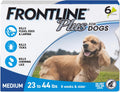 Frontline Plus Flea & Tick Treatment for Medium Dogs 23-44 lbs 6 Doses - Hamxi
