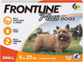 Frontline Plus Flea & Tick Treatment for Small Dogs 5-22 lbs 6 Doses - Hamxi