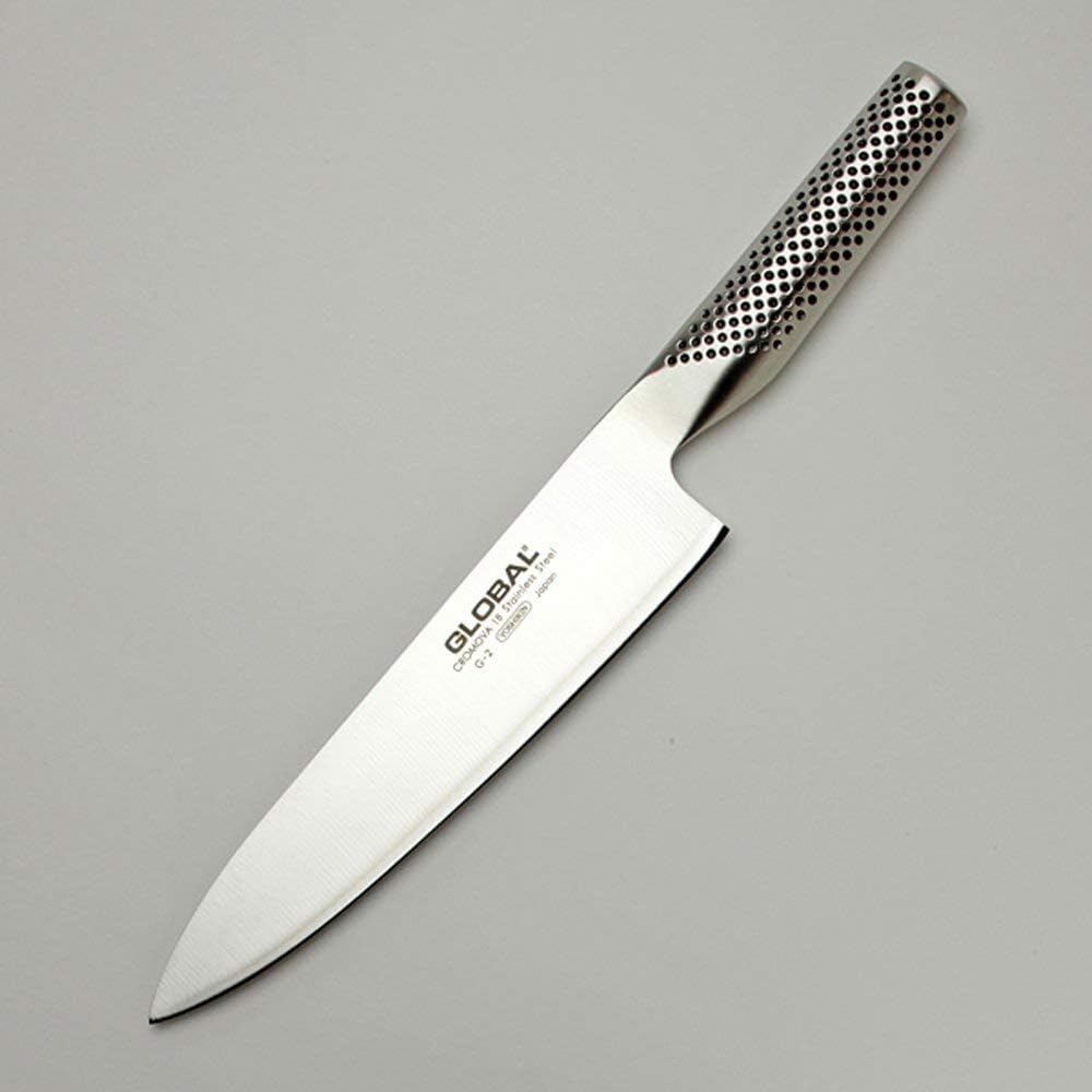 Global 8 Inch Chef's Knife Japanese Stainless Steel Silver - Hamxi