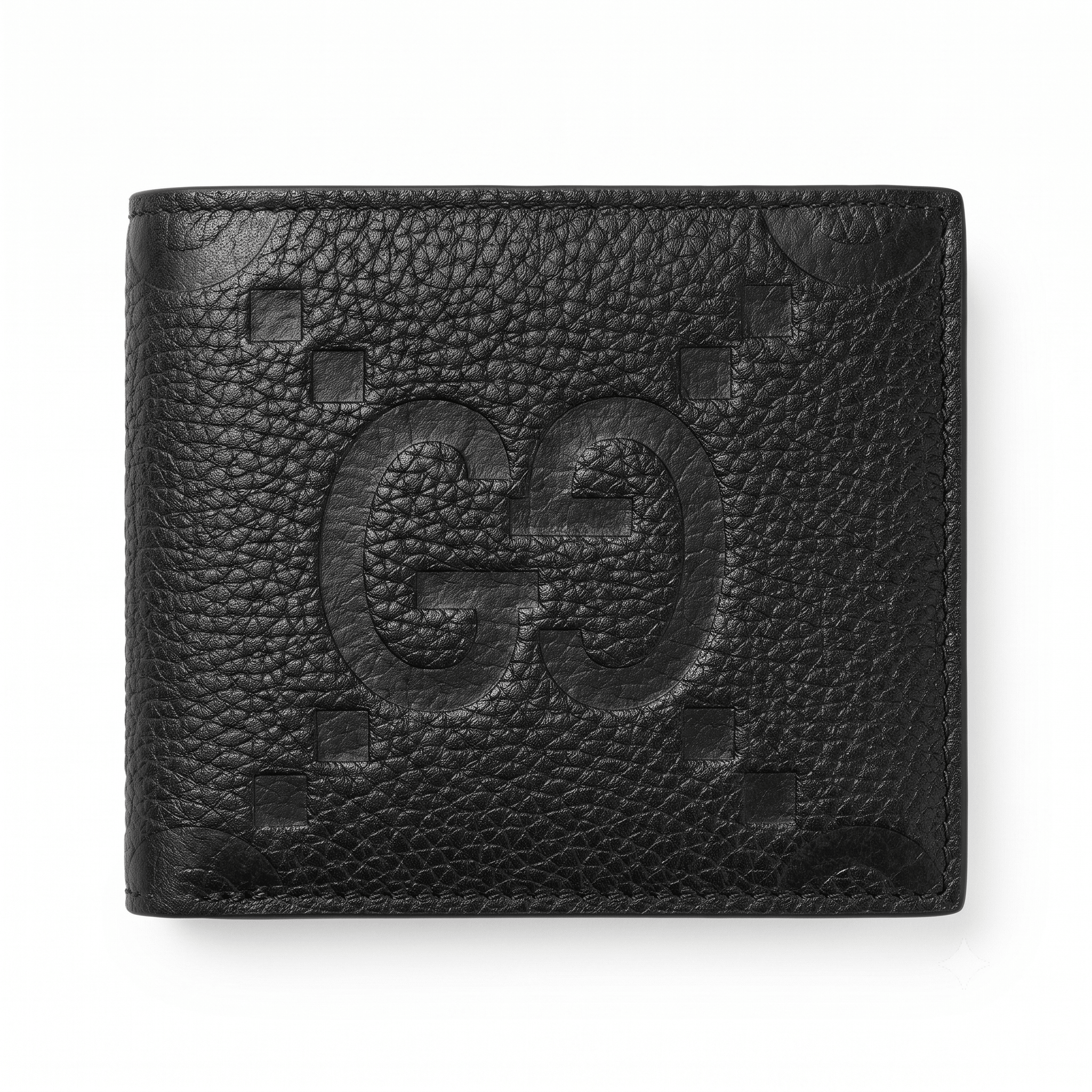 Gucci Bi-fold Wallet Jumbo GG Leather Black - Hamxi