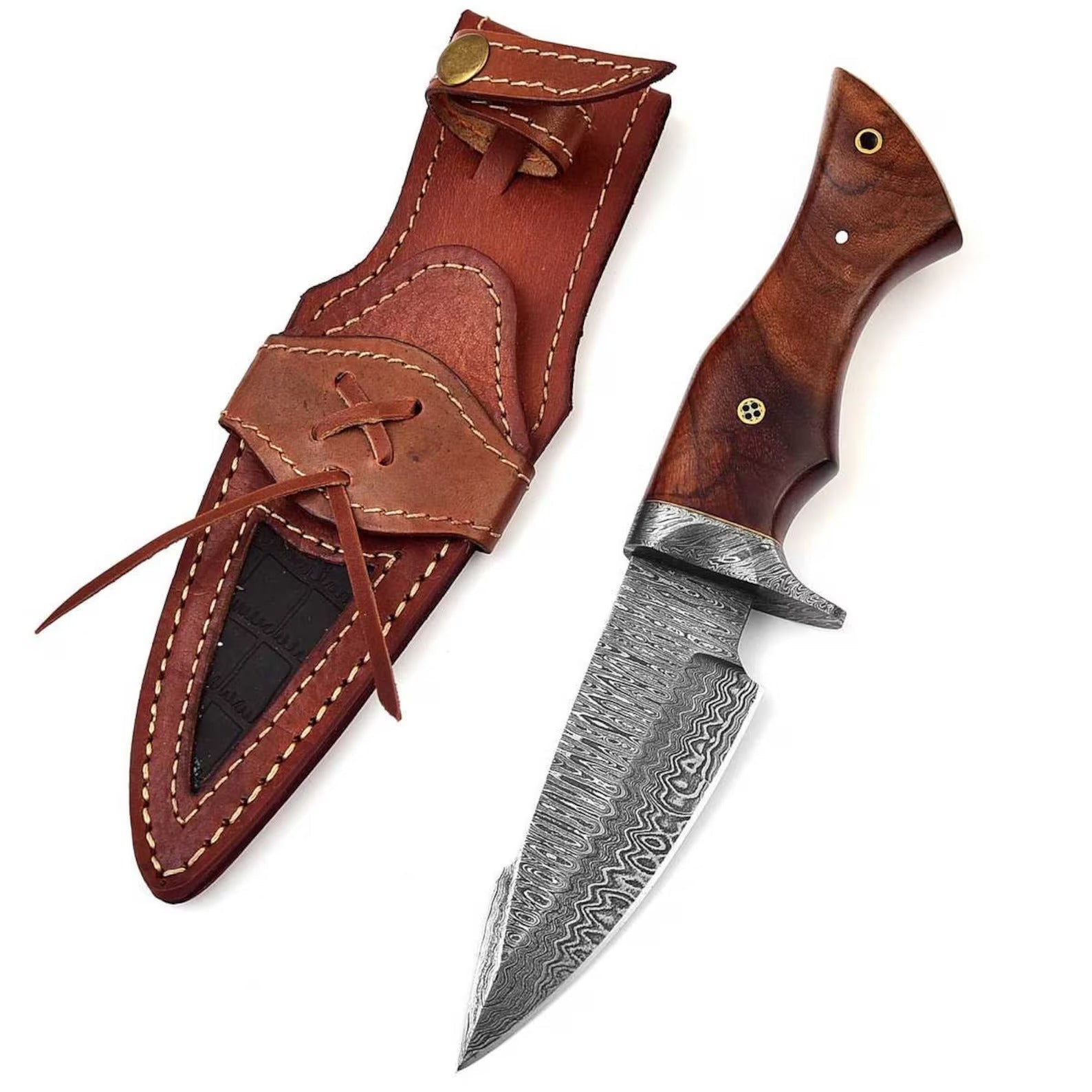 Handmade Damascus Steel Hunting Knife - Hamxi