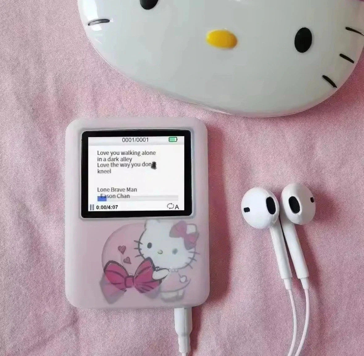 Hello Kitty MP3 Player Kawaii Mini Music Walkman for Kids - Hamxi