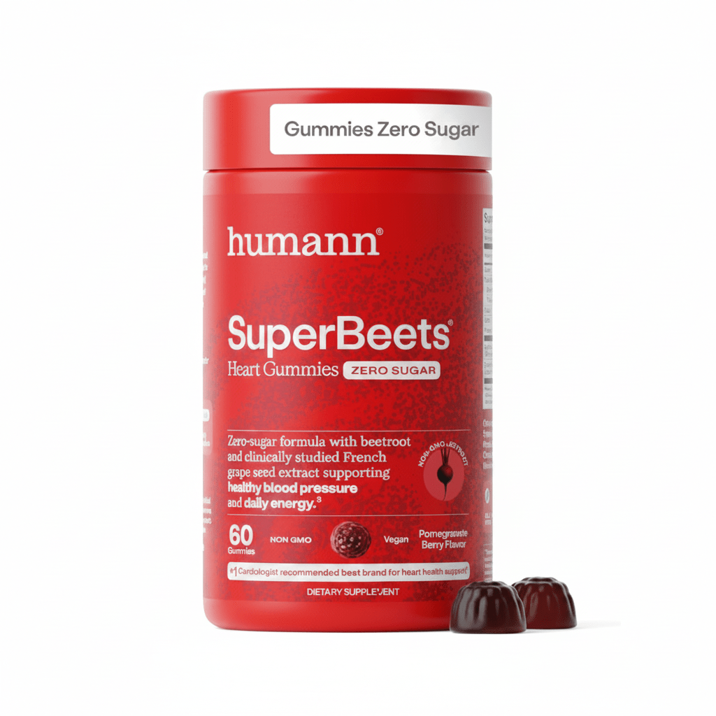 HumanN Super Beets Strawberry Gummies 60 Ct - Hamxi
