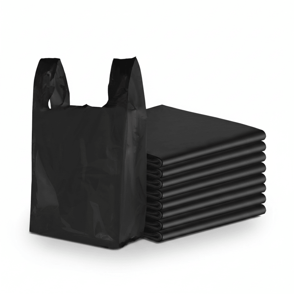 JIARO Pack Black Thank You T-Shirt Bags 1/6 Size 1000-Count - Hamxi