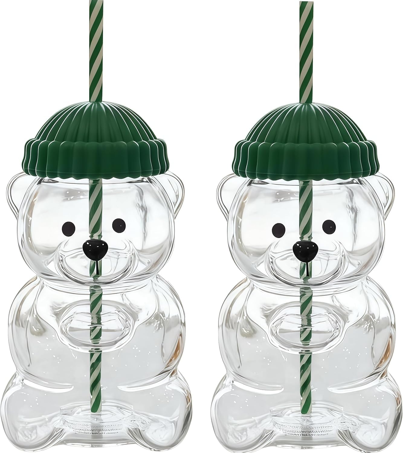 Limited Edition Starbucks Bearista Glass Cold Cup Collectible - Hamxi