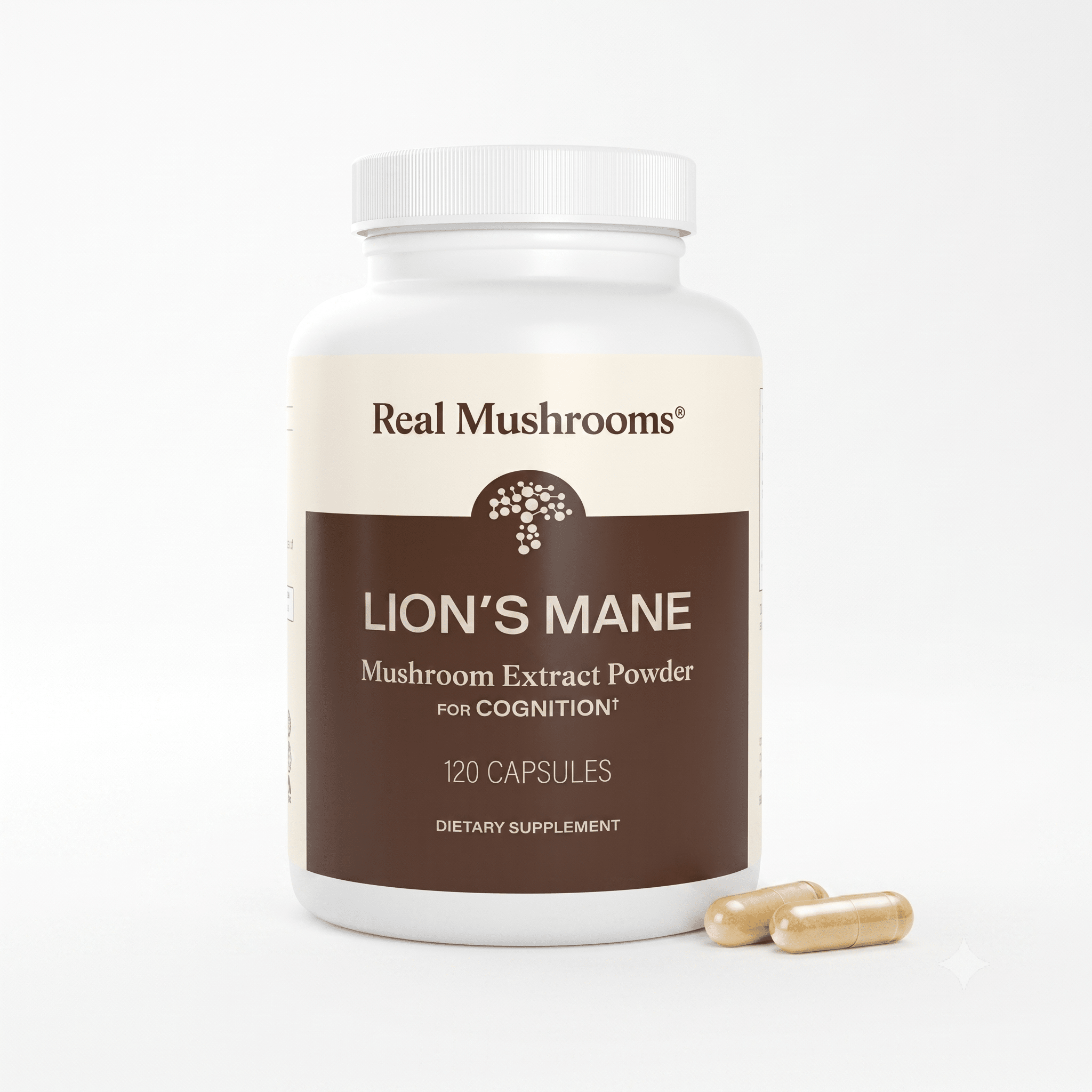 Lion's Mane Mushroom Extract Powder 120 Capsules - Hamxi