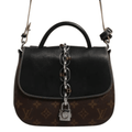 Louis Vuitton Calfskin Monogram Chain It Bag PM Black - Hamxi