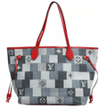 Louis Vuitton Neverfull Patchwork Monogram Denim Tote Bag - Hamxi