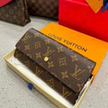 Louis Vuitton Portefeuille Sarah Long Wallet Monogram Brown - Hamxi