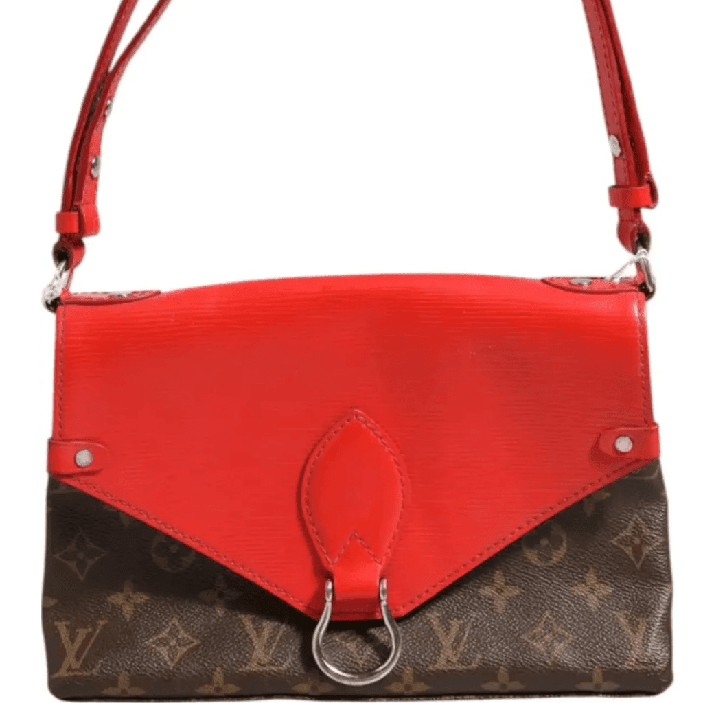 Louis Vuitton Saint Michel Monogram Epi Shoulder Bag Coquelicot - Hamxi