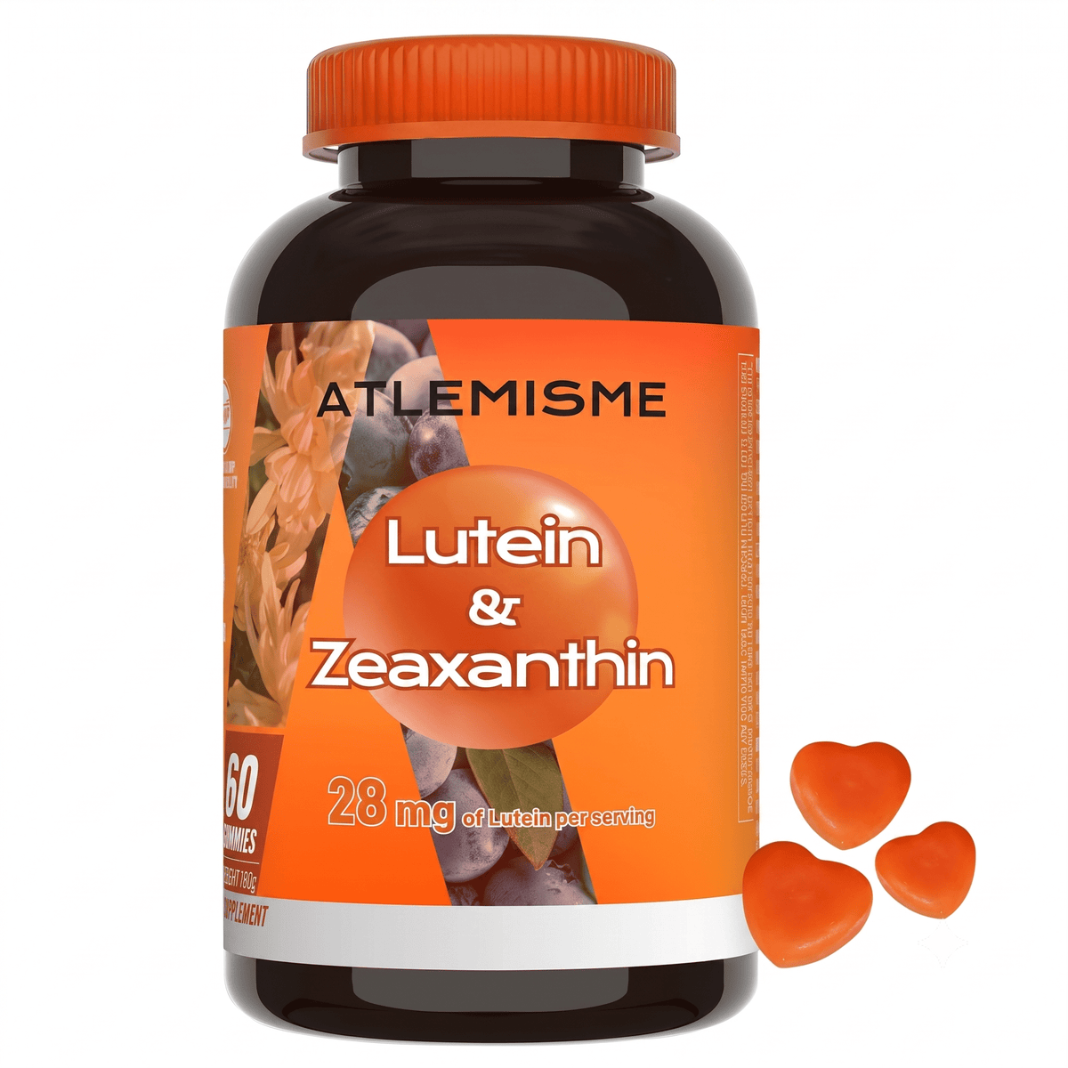 Lutein Gummies Eye Vitamin and Mineral Supplement 60 Count - Hamxi