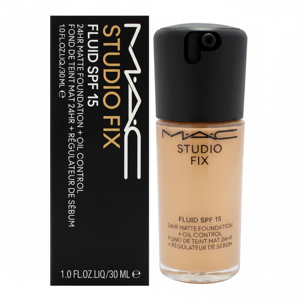 MAC Studio Fix Fluid SPF 15 Foundation NC40 Medium-Full Coverage 1 oz - Hamxi
