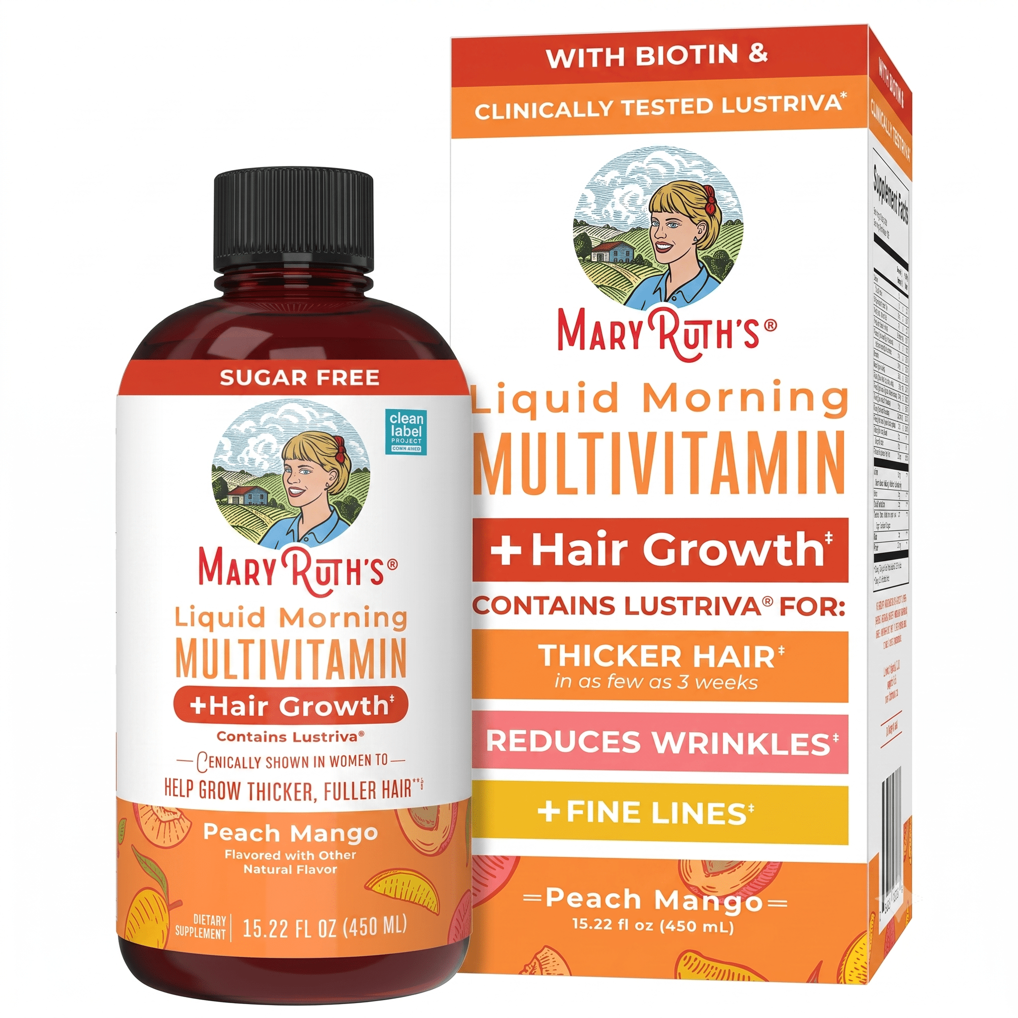 MaryRuth's Liquid Multivitamin Plus Hair Growth 15.22oz - Hamxi