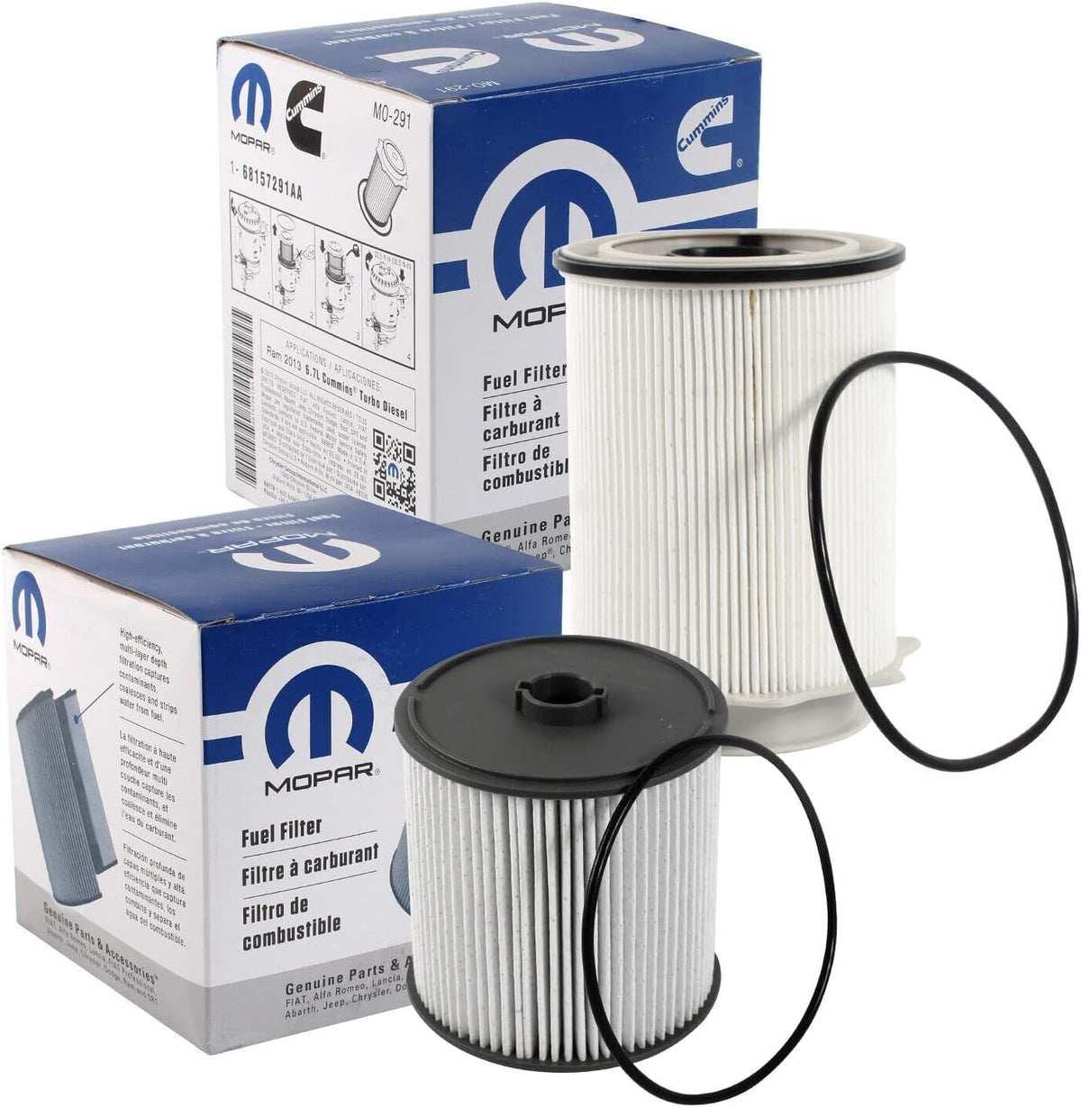 Mopar Fuel Filters 68157291AA and 68436631AA Ram 6.7L Cummins - Hamxi