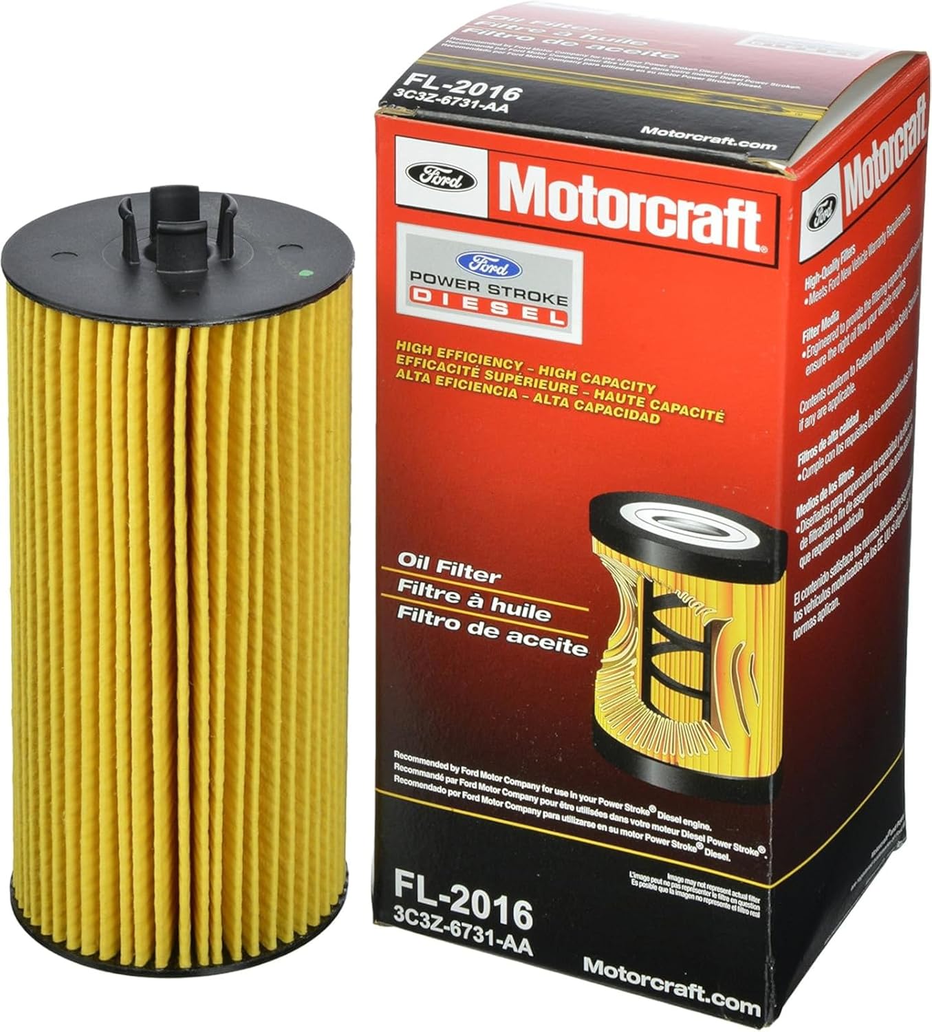 Motorcraft FL-2016 Engine Oil Filter Ford Trucks and Vans - Hamxi