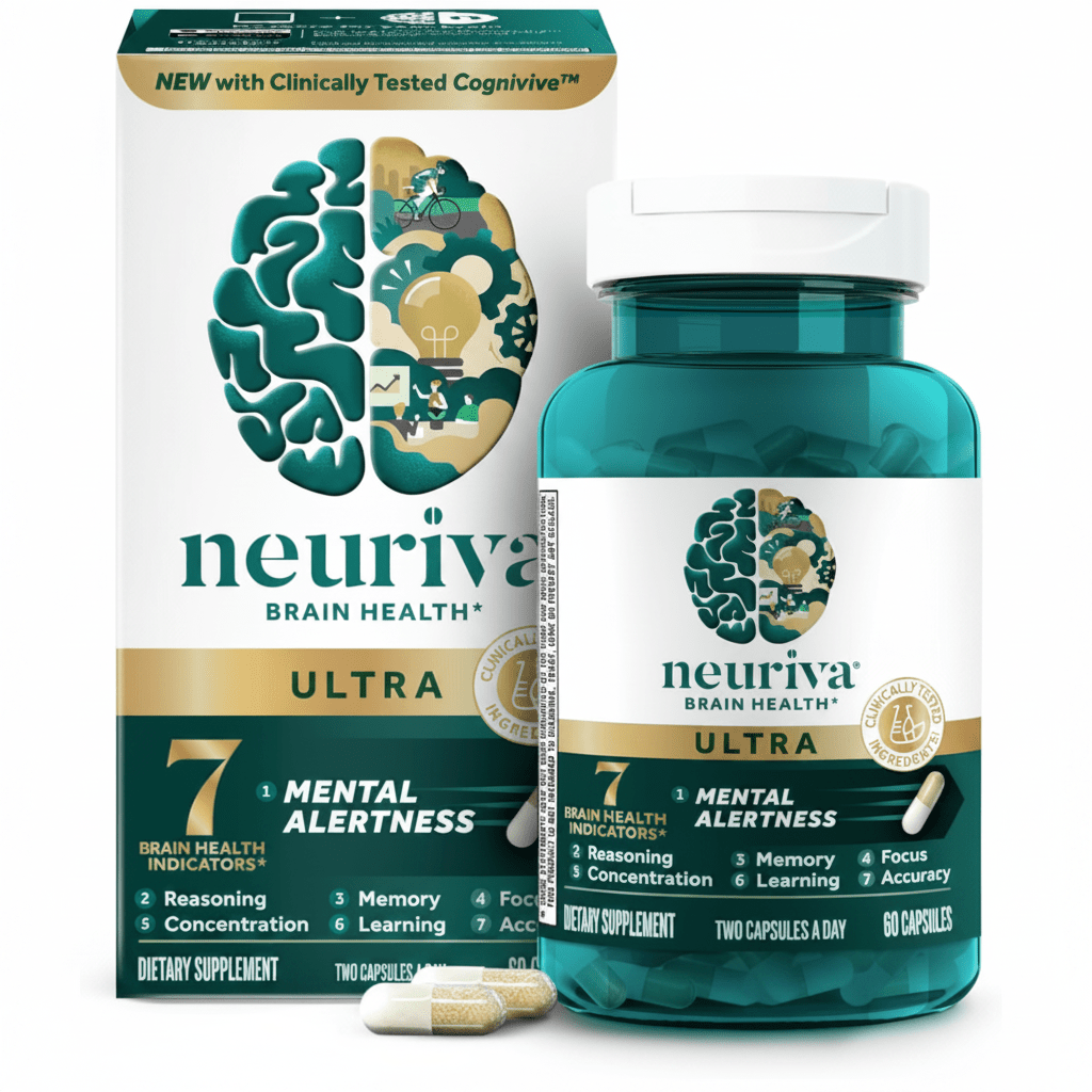 Neuriva Brain Health Ultra Supplement Phosphatidylserine Neurofactor 60 Capsules - Hamxi