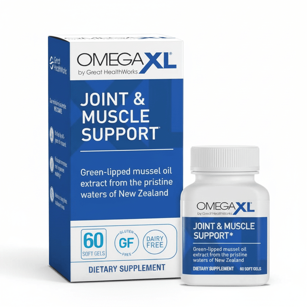 OmegaXL Joint Support Supplement Marine Lipid Extract 60 Count - Hamxi