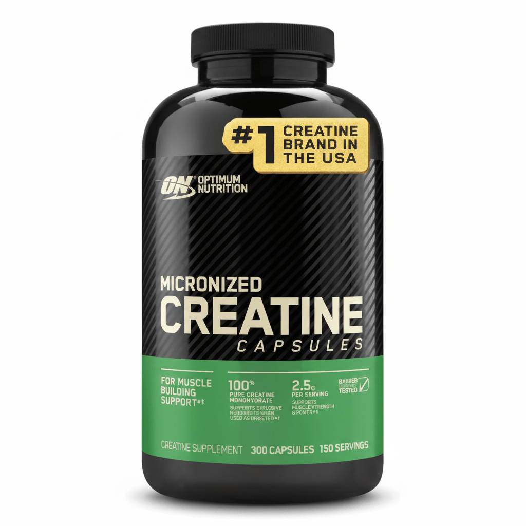 Optimum Nutrition Micronized Creatine Monohydrate 300 Capsules - Hamxi