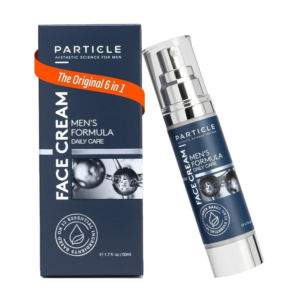 Particle 6-in-1 Face Cream for Men Daily Hydrating Moisturizer 1.7 oz - Hamxi