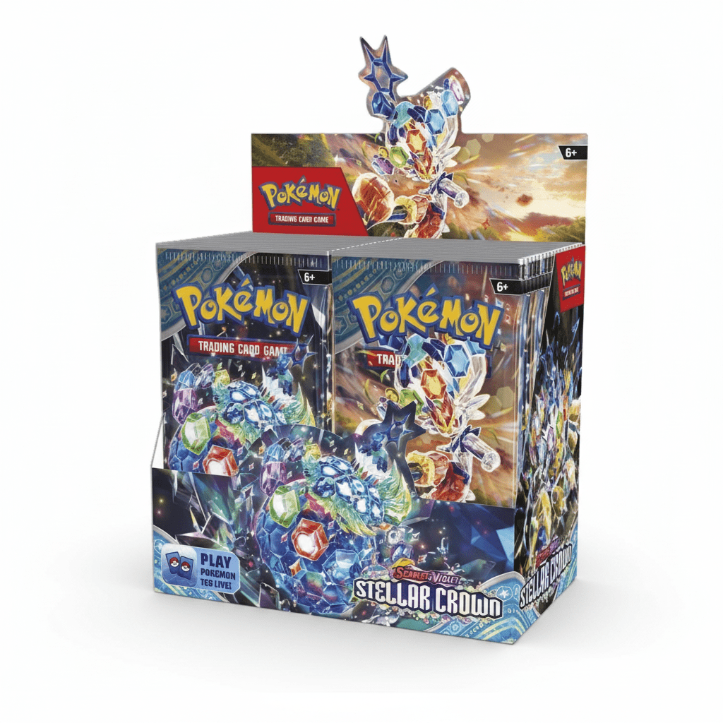 Pokemon TCG Scarlet & Violet Stellar Crown Booster Box 36 Packs - Hamxi