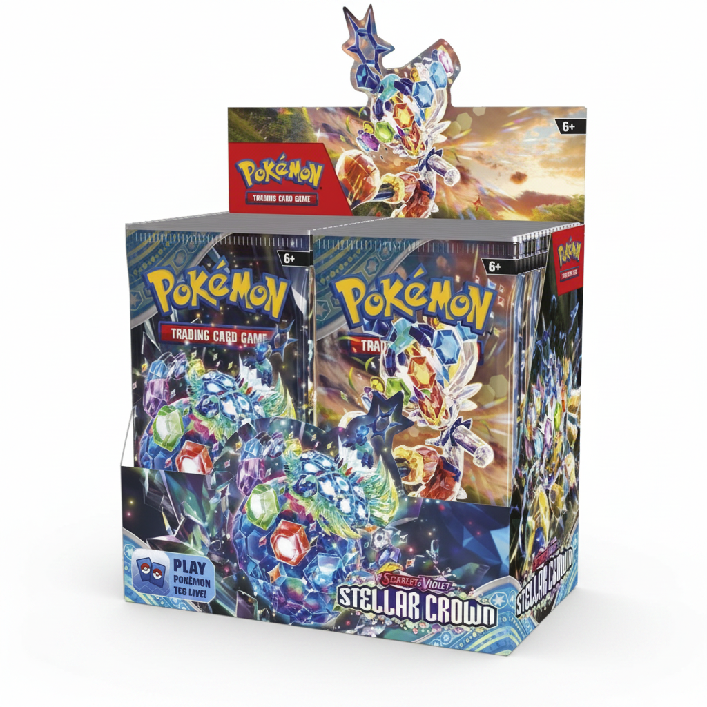 Pokemon TCG Stellar Crown SV07 Booster Box Factory Sealed English - Hamxi