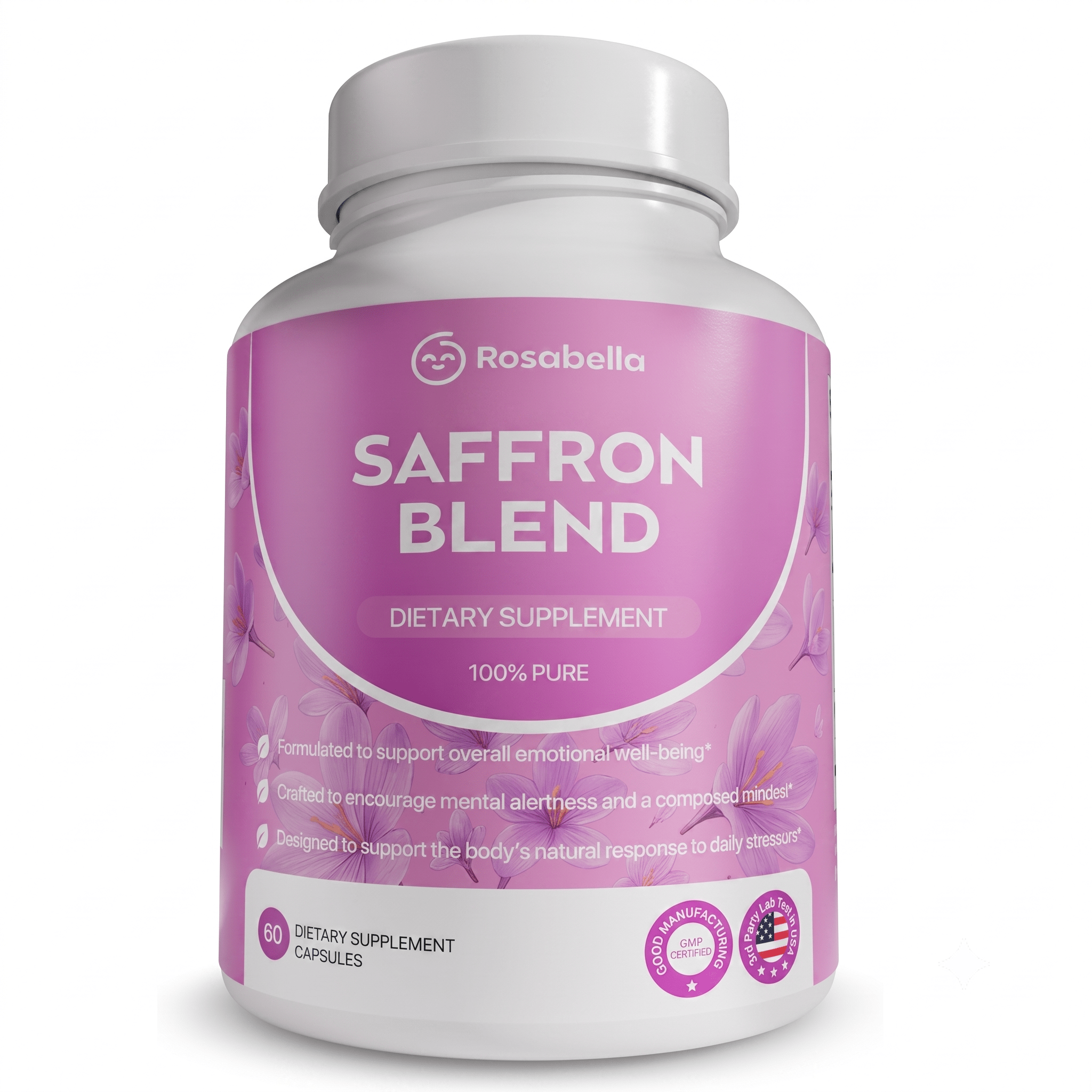 Rosabella Saffron Blend Supplement 60 Capsules - Hamxi
