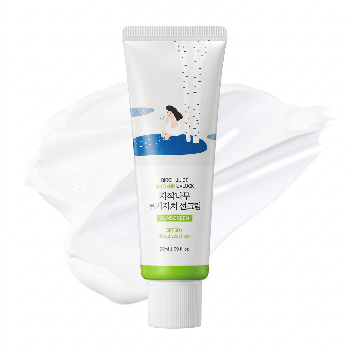 ROUND LAB Birch Juice Moisturizing Sunscreen SPF 50+ 50ml - Hamxi
