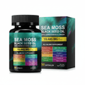 Sea Moss 7000mg Black Seed Oil 4000mg Ashwagandha 2000mg Superfood Complex 120 Capsules - Hamxi