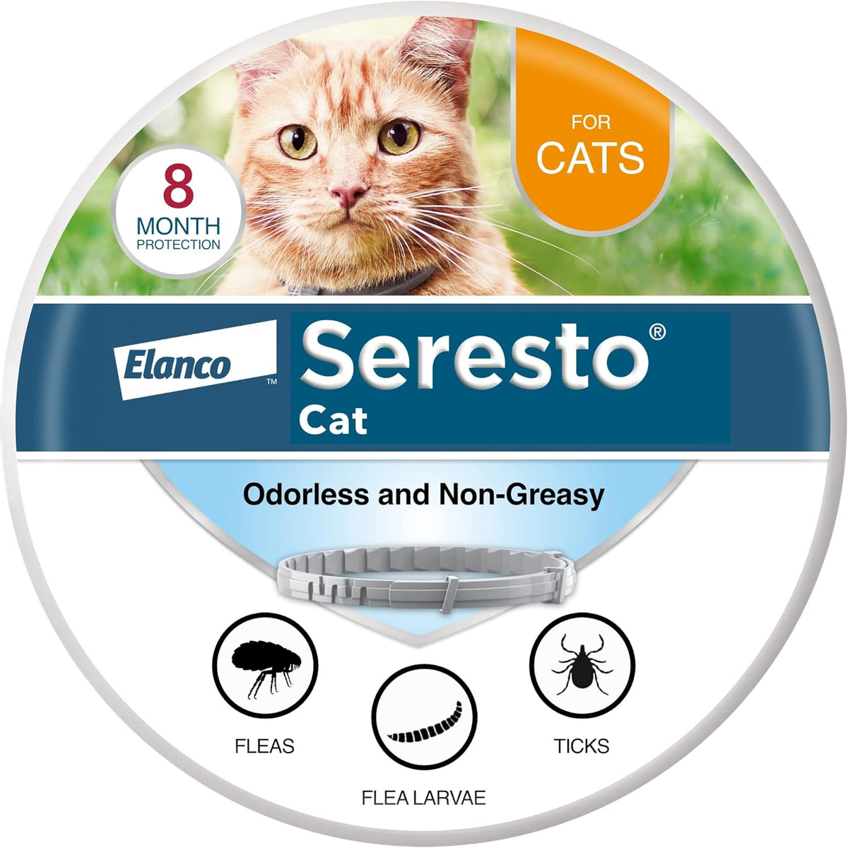 Seresto Cat Flea & Tick Collar 8 Months Protection Vet-Recommended - Hamxi