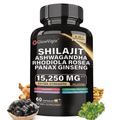 Shilajit Multivitamin Turmeric Ashwagandha Ginger Cordyceps - Hamxi