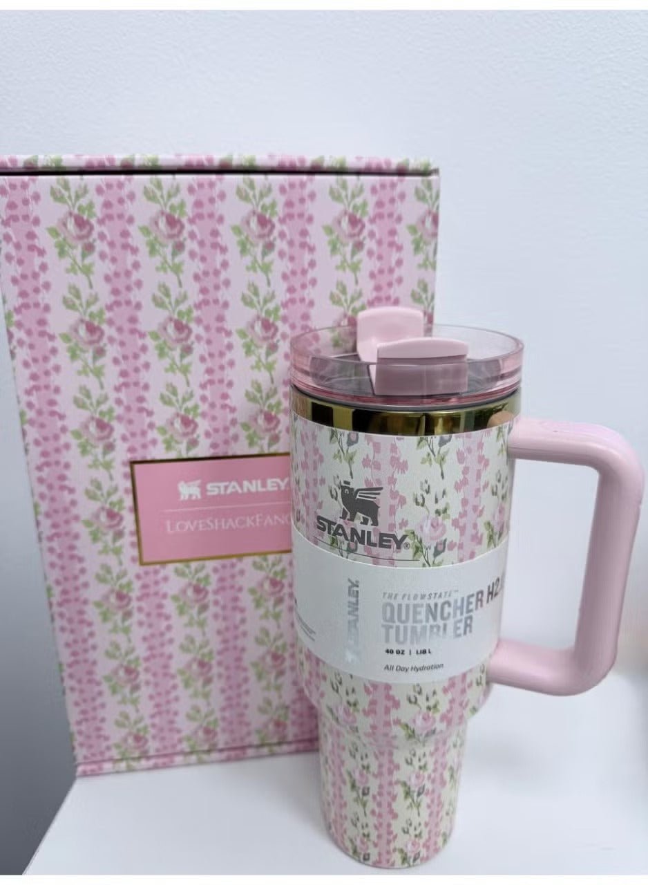 Stanley x LoveShackFancy Quencher 40oz Blooming Heirloom Gift - Hamxi