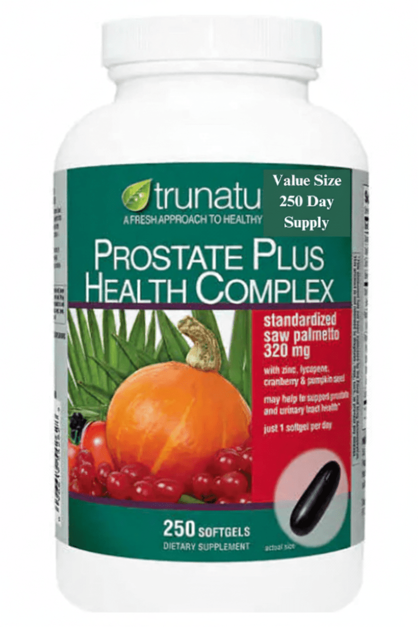 Trunatu Prostate Plus Health Complex 250 Softgels 250-Day Supply - Hamxi
