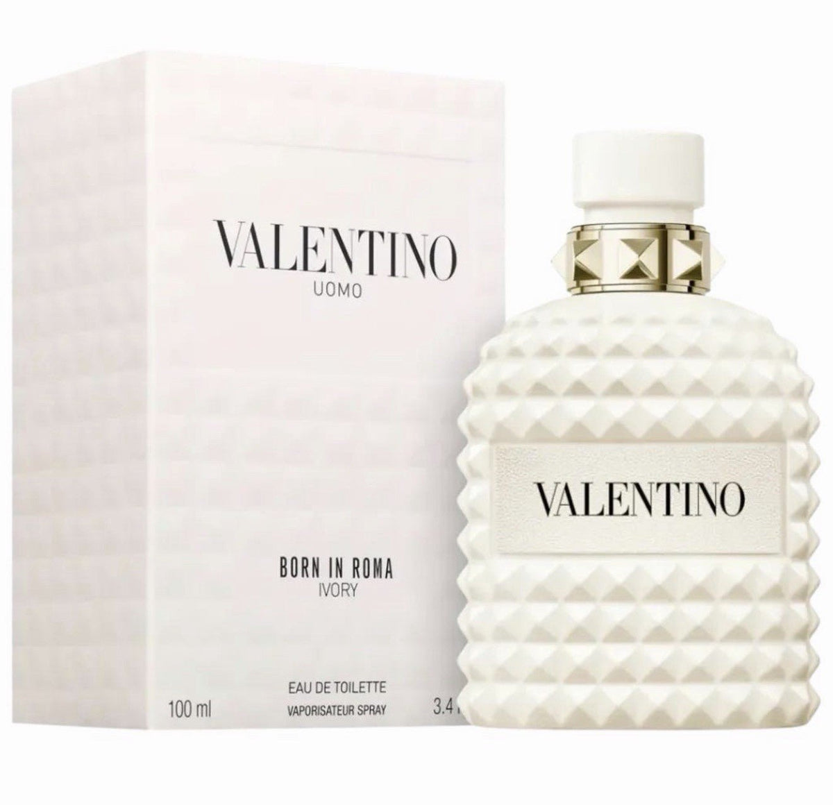 Valentino Uomo Born in Roma Ivory EDT Men's 3.4oz - Hamxi