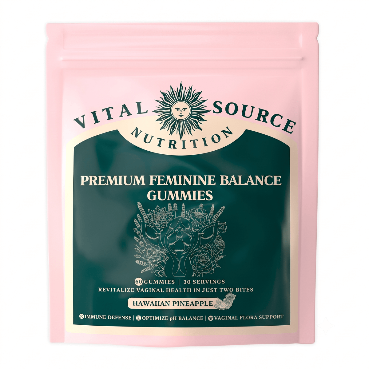 Vital Source Nutrition Vaginal Probiotic Gummies 60 Count - Hamxi