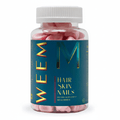 WEEM Hair Skin and Nails Gummies Biotin Vitamins Vegan 60 Count - Hamxi