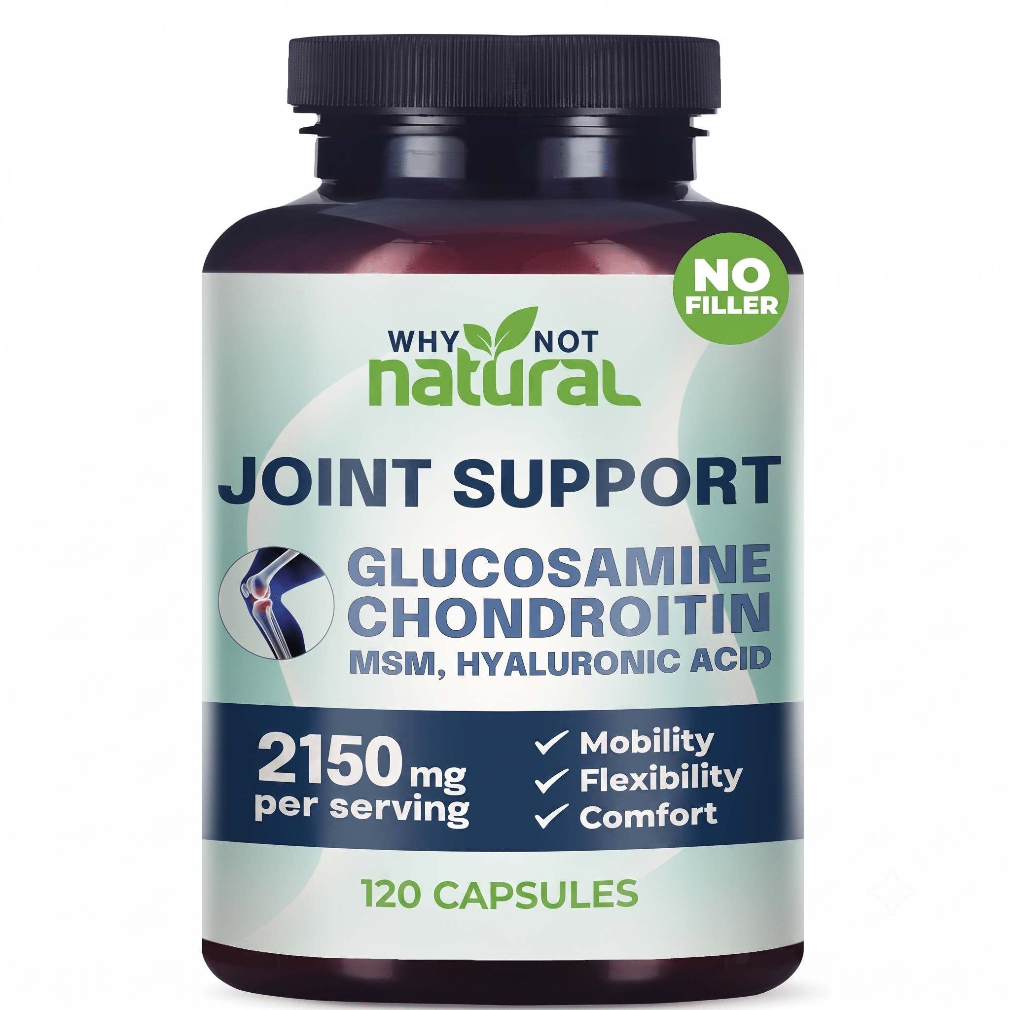 Why Not Natural Joint Support Supplement 120 Capsules - Hamxi
