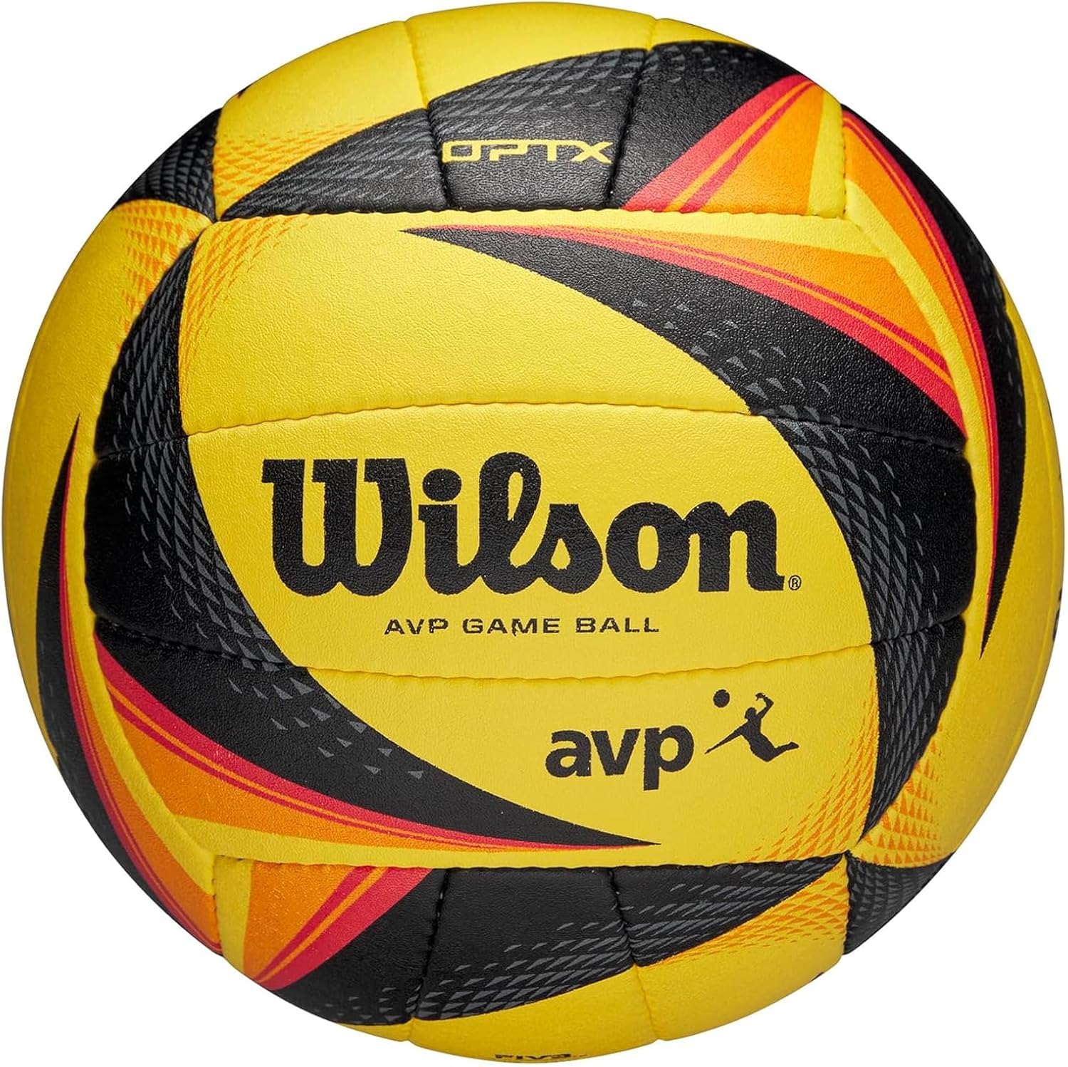 Wilson AVP OPTX Official Game Volleyball Yellow Black Beach - Hamxi